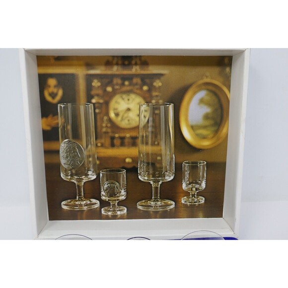 Zinnmünsen Herren Set ~ 2 Beer Cups and 2 Shot Gasses with Pewter Coins - Picture 3 of 10